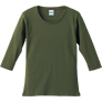 6.0オンス フライス 3/4スリーブTシャツシティーグリーン