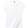 リブクルーネック　Tシャツホワイト