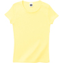リブクルーネック　Tシャツライトイエロー